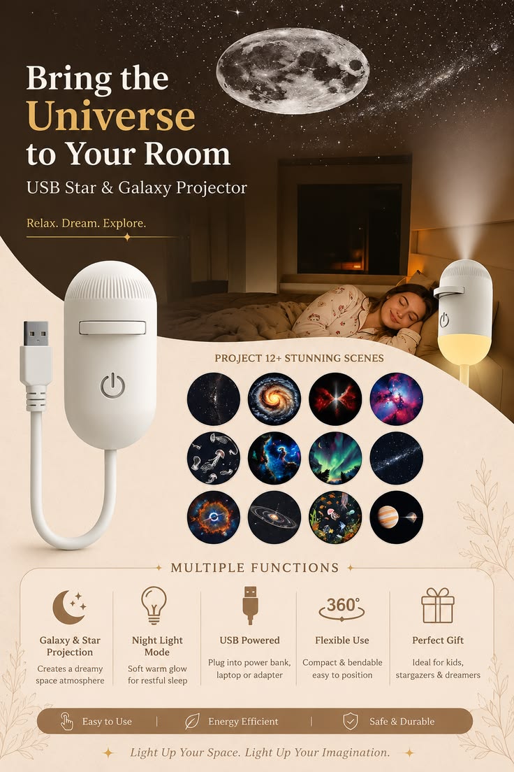 Star Projector – Turn Your Room Into a Galaxy