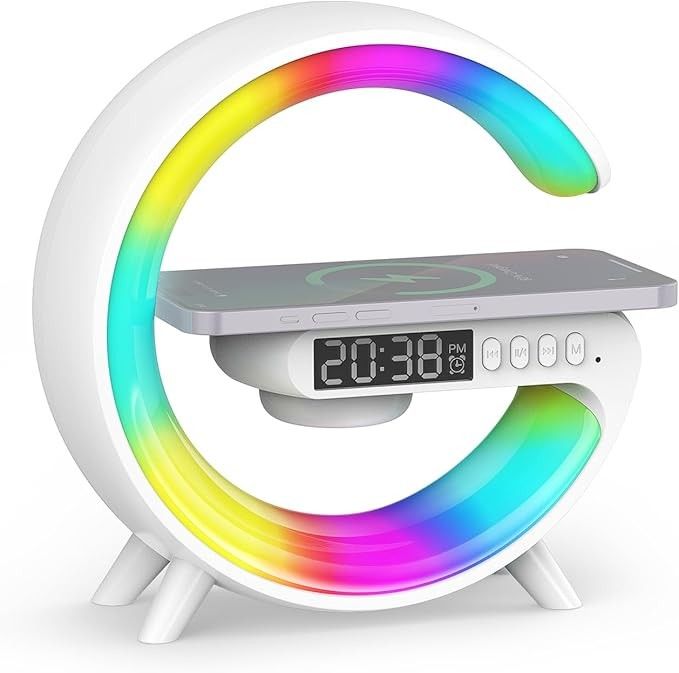 Multi Function G-Shaped Wireless Charger LED Lamp