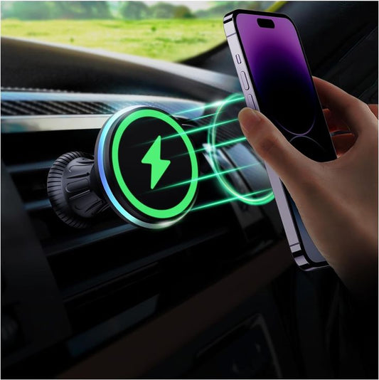 15W Car Magnetic Air Vent Phone Holder
