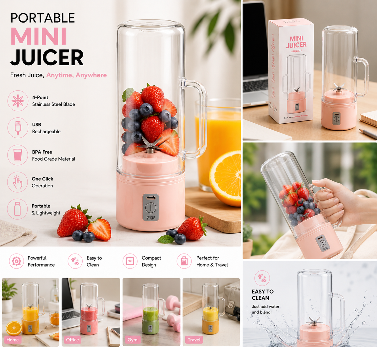 Portable Mini Juicer