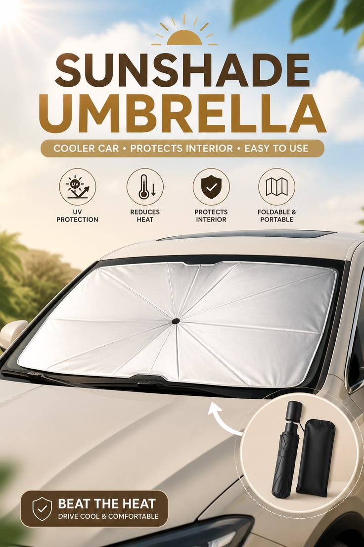 Car Umbrella Sun Shade Cover for Windshield