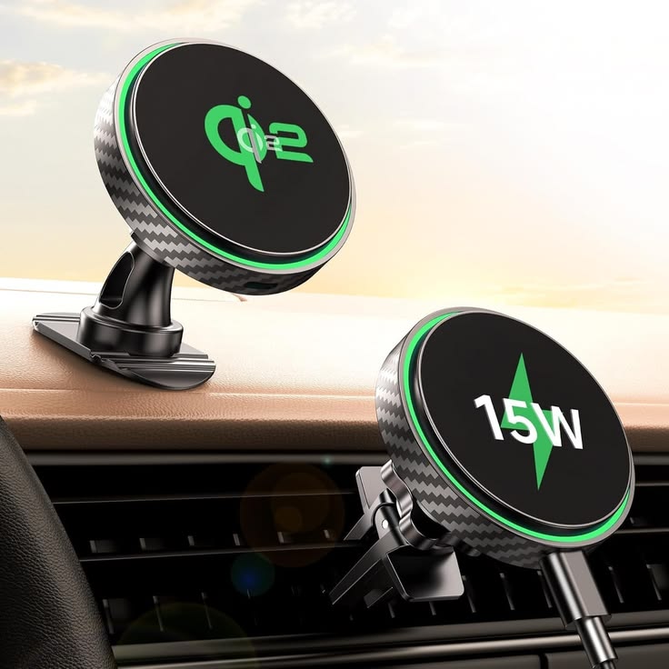 15W Car Magnetic Air Vent Phone Holder