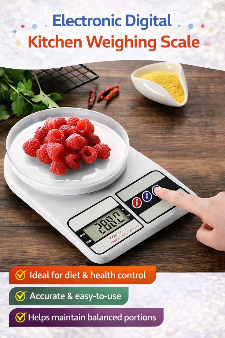 Digital Kitchen Scale – 10kg Capacity