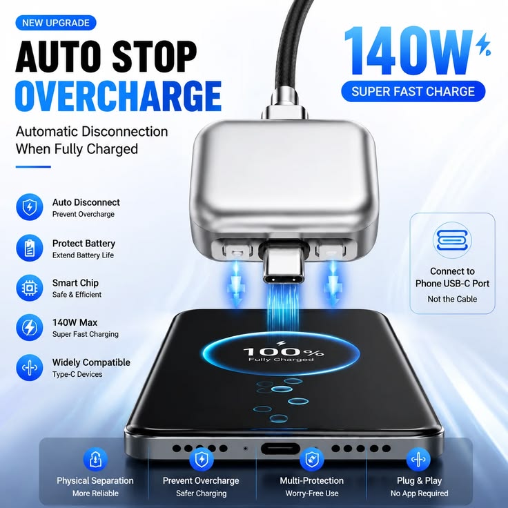 Smart USB Charging Adapter For all mobiles