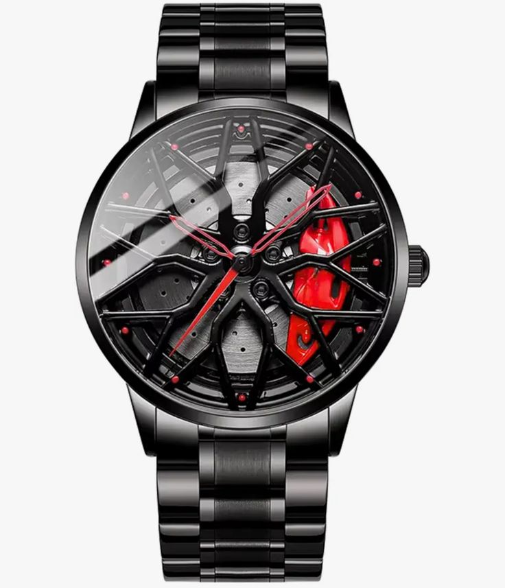 Rim Design Men's Stainless Steel Quartz Watch