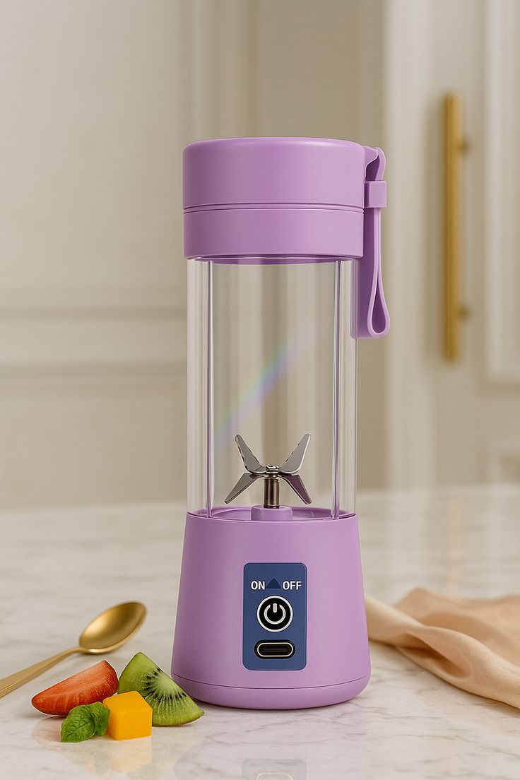 USB Chargeable Juicer Blender 6 Blades 380ml - Portable Juicer Cup & Smoothie Maker