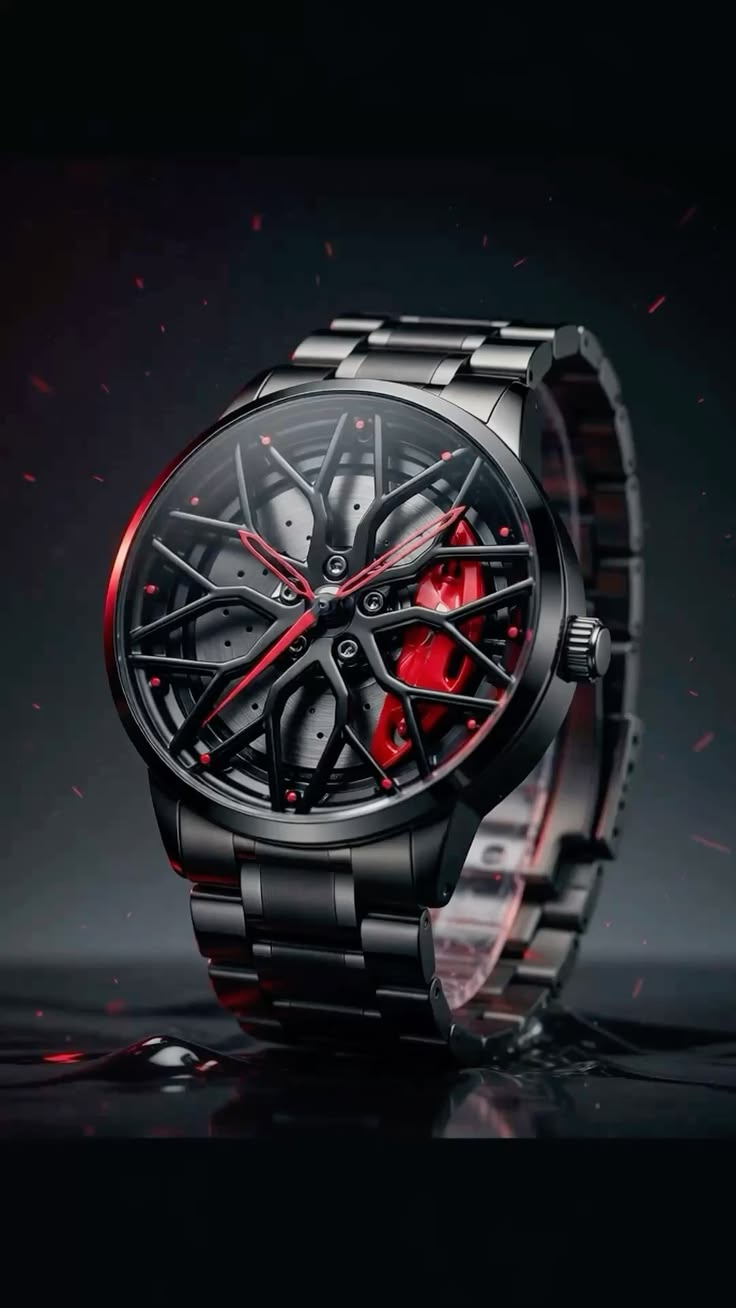 Rim Design Men's Stainless Steel Quartz Watch