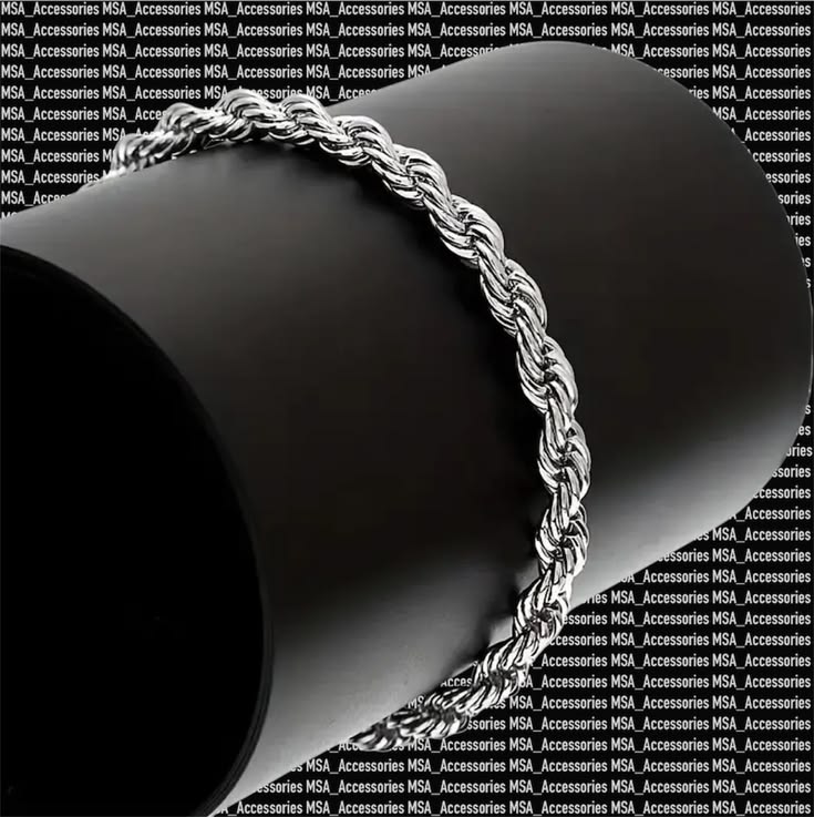 Rope chain stainless steel 5mm