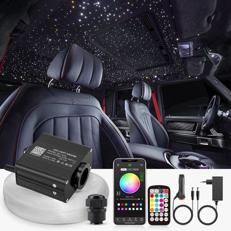 RGB LED Car Roof Starlight Kit