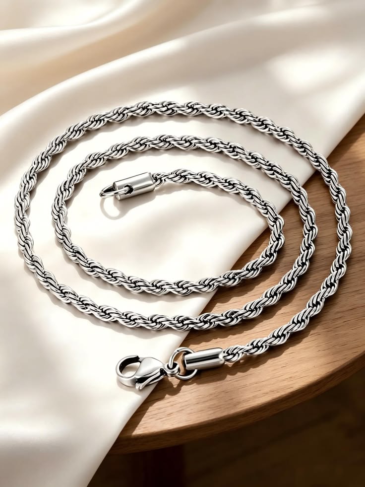 Rope chain stainless steel 5mm