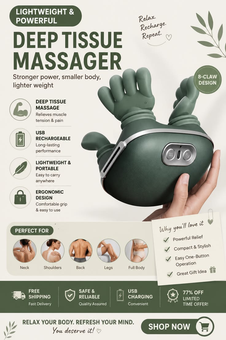 Hand Kneading Massager Machine
