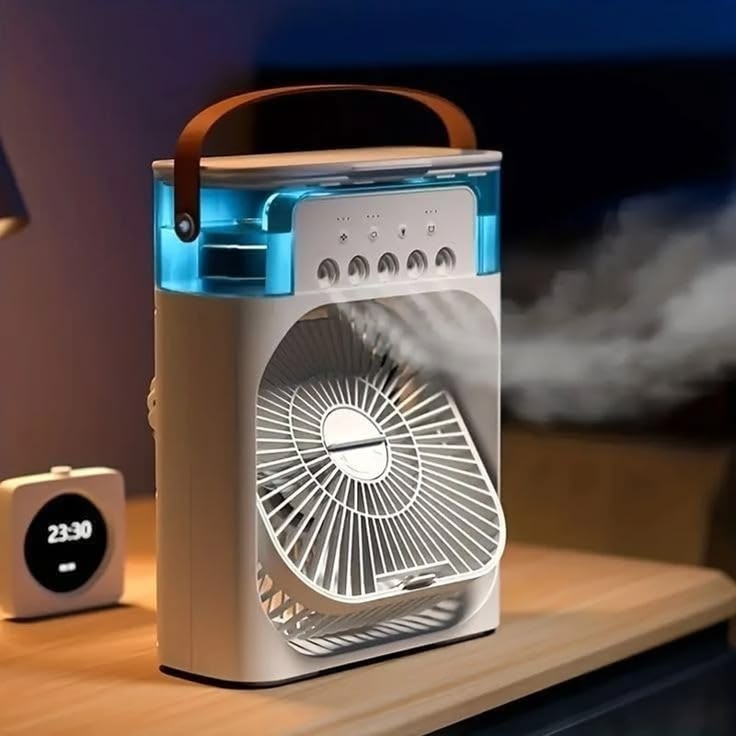 Portable Air Conditioner Mist Fan Big Size 3-in-1 Mini AC Fan for Room Air Cooler with Ice
